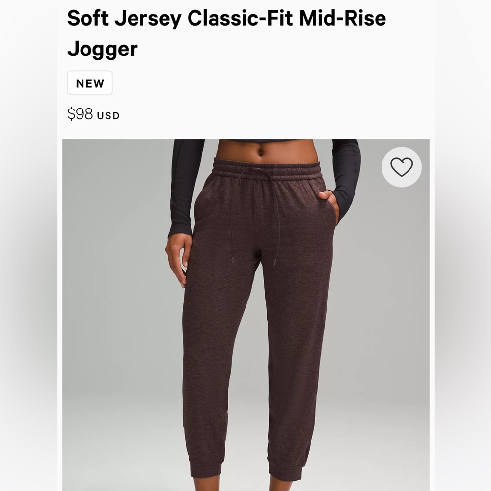 Lululemon Soft Jersey Classic-Fit Mid-Rise Jogger